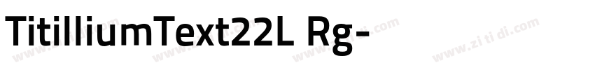 TitilliumText22L Rg字体转换